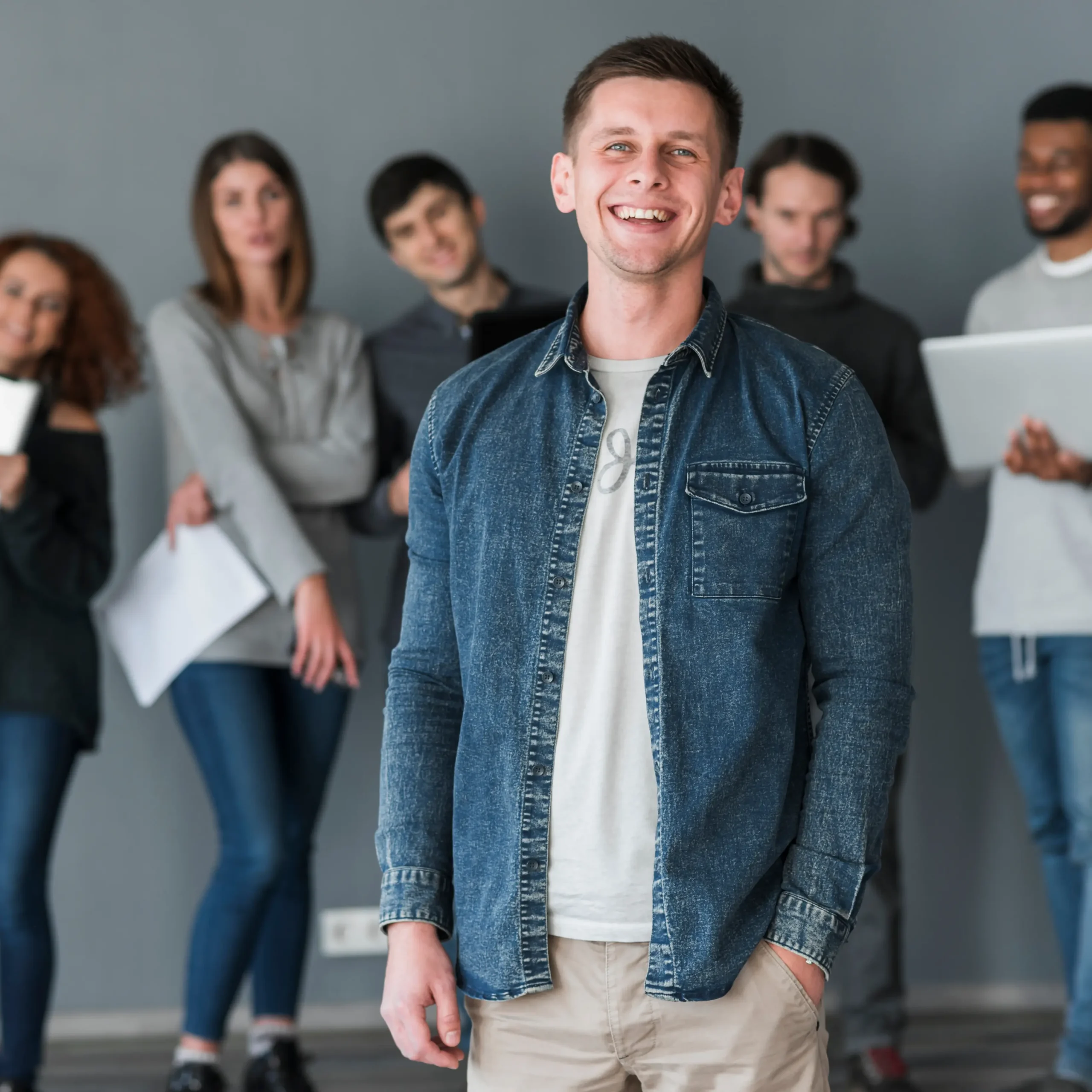 Community concept with group people