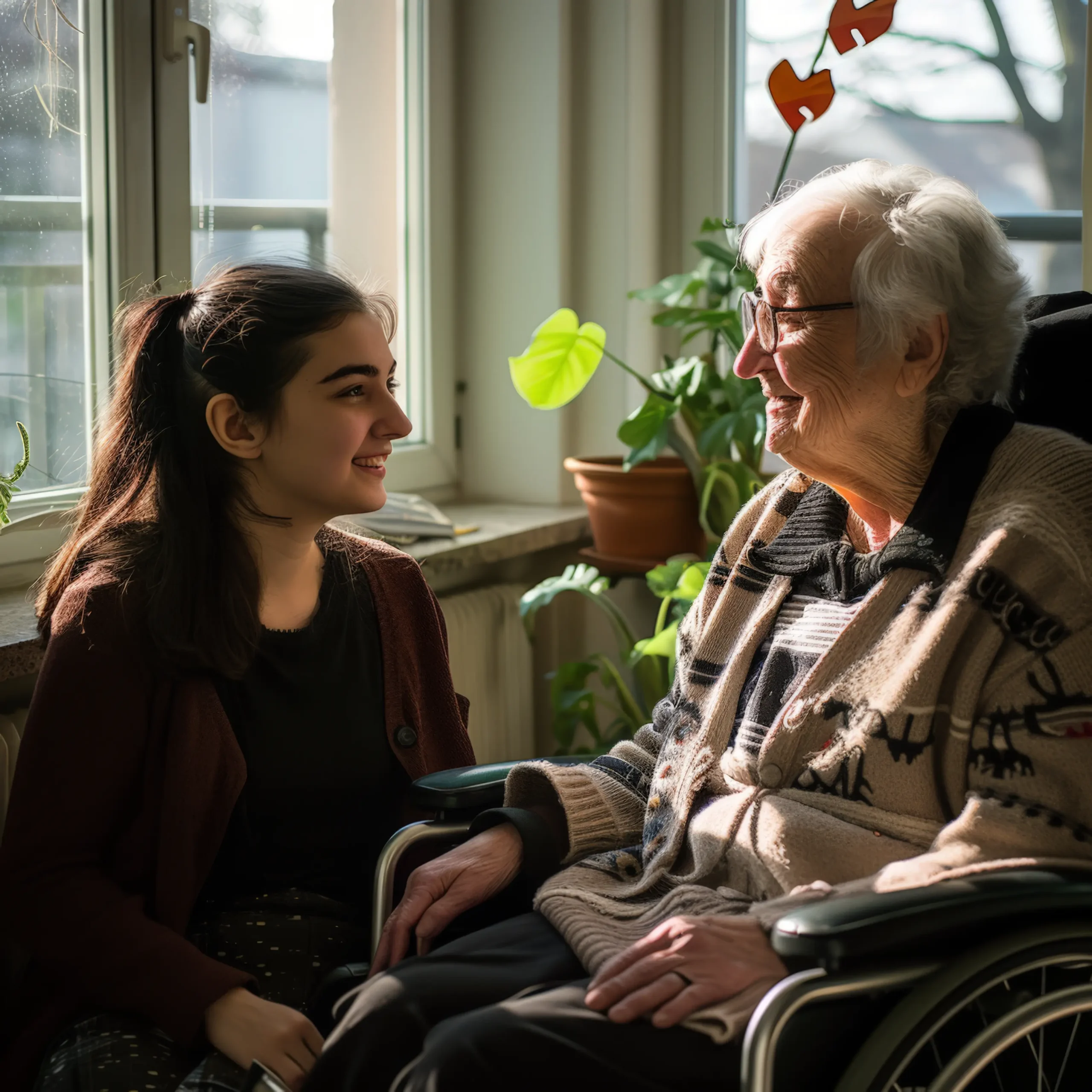 Lifestyle scene showing care support from people community (1)